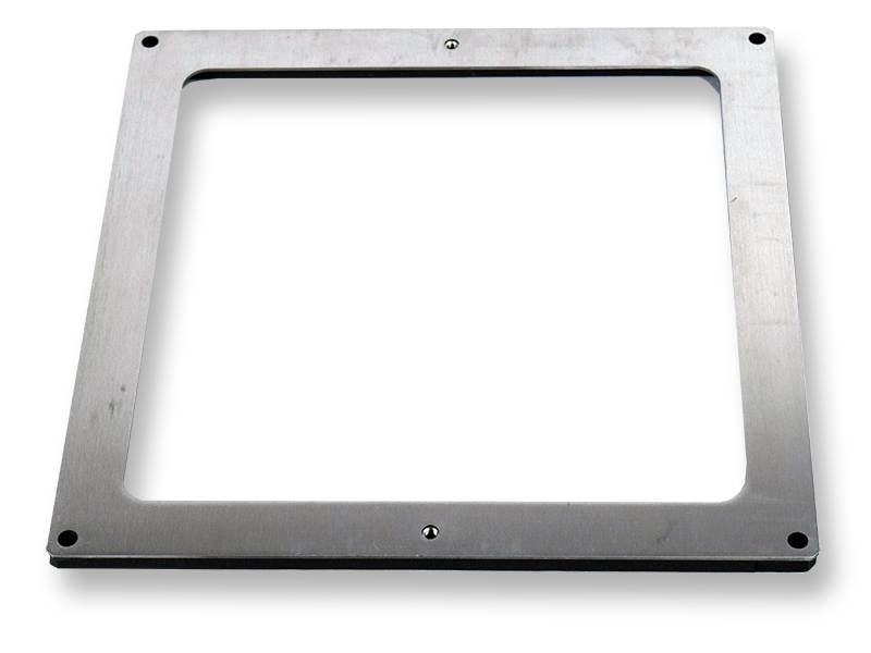 Custom Sheet Metal Laser Cut Square With Gasket Edge Fabrication